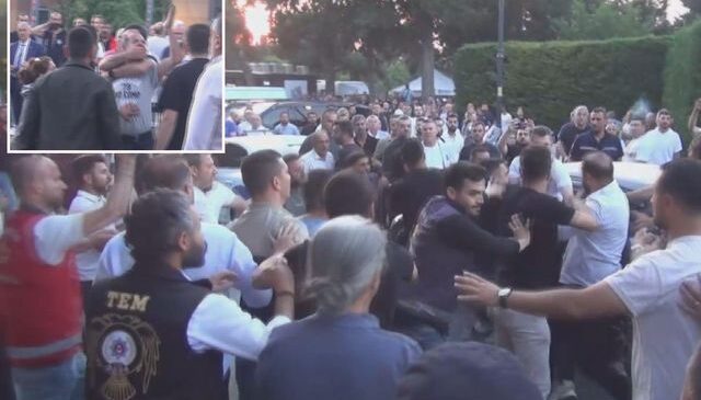 Silivri Adliyesi’nin bahçesi bir anda savaş alanına döndü