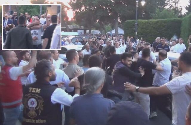 Silivri Adliyesi’nin bahçesi bir anda savaş alanına döndü