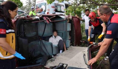 Nevşehir’de sınava yetişmek isterken kaza yaptılar: 3 yaralı
