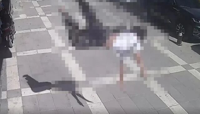 Güvercinlerle ilgilenirken 2’nci kattan düştü; o anlar kamerada