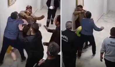 Skandal görüntüler! Hastane müdürü, çalışanı defalarca yumruklayarak bayılttı