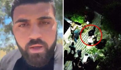 Söke’deki çifte cinayetin şüphelisinin yakalandığı anlar dronla görüntülendi