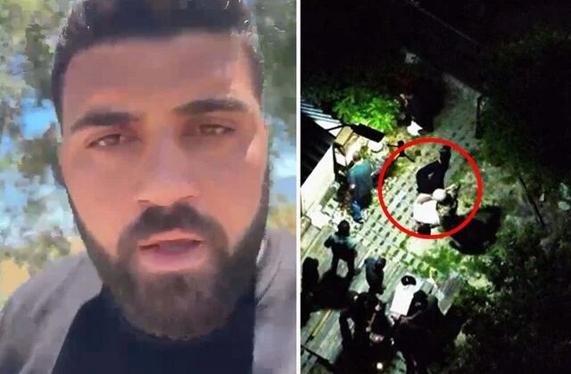 Söke’deki çifte cinayetin şüphelisinin yakalandığı anlar dronla görüntülendi