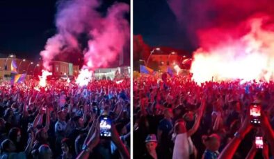Yok böyle kutlama! Son 32’ye kalınca resmen ülkeyi yaktılar