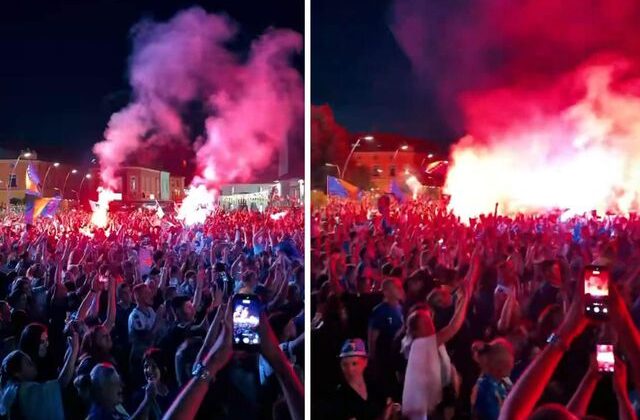 Yok böyle kutlama! Son 32’ye kalınca resmen ülkeyi yaktılar