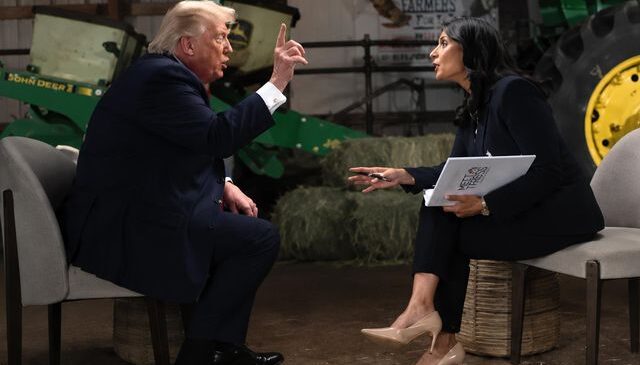 Sunucuya kızan Trump hakaretler yağdırıp canlı yayını terk etti: Ya ahlaksızsın ya aptal