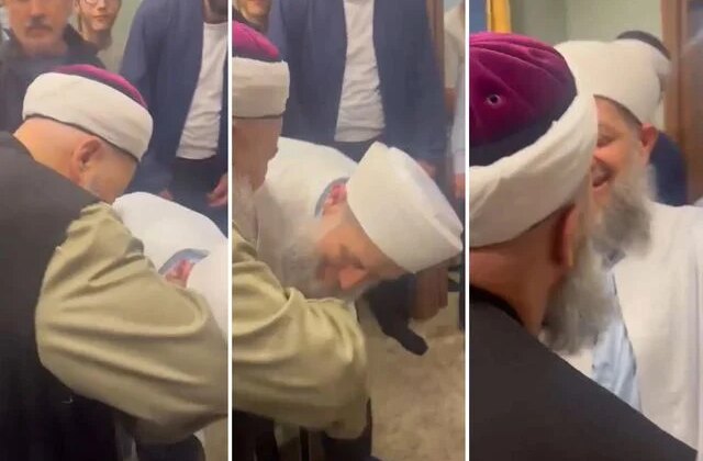 Tahliye olan Yusuf Ziya Gümüşel, Cübbeli Ahmet’in elini öptü