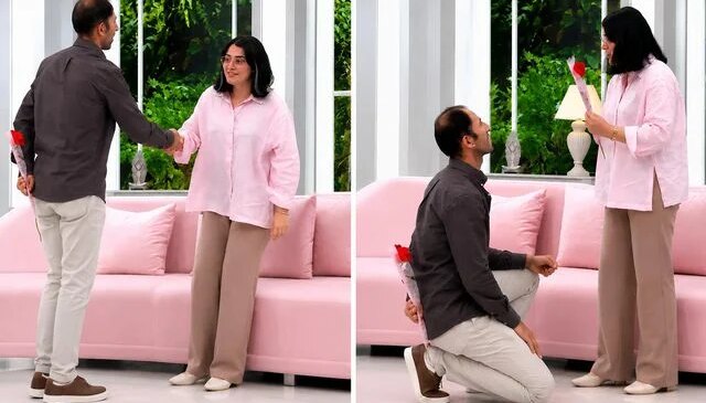 Televizyon programında barışan çift gündem oldu: Kadının evlilik şartları hayrete düşürdü