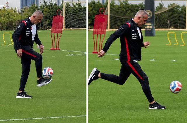 Hacıosmanoğlu, Miami’deki sahaya çıkıp top oynadı