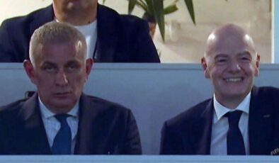 TFF Başkanı İbrahim Hacıosmanoğlu’nun sert bakışları yayına damga vurdu