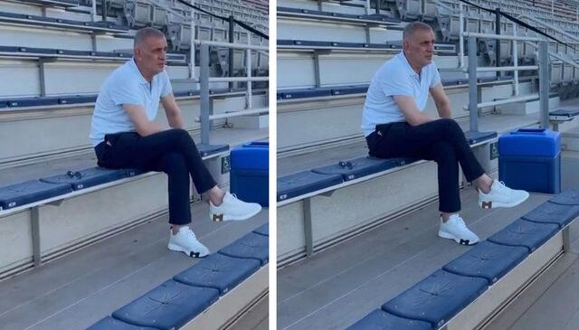 TFF Başkanı’nın saha kenarındaki görüntüsü olay oldu