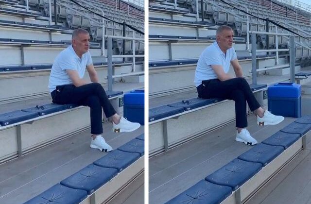 TFF Başkanı’nın saha kenarındaki görüntüsü olay oldu