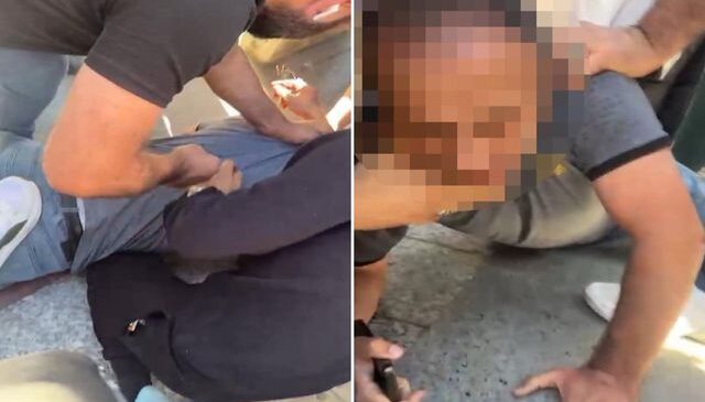 Tramvayda taciz iddiası! Yolcular darbetti: O senin kızın yaşında
