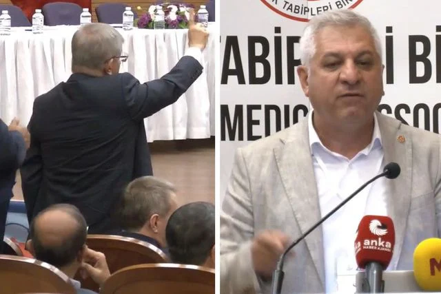 TTB Kongresinde Davutoğlu ve Aslan Arasında Gerginlik