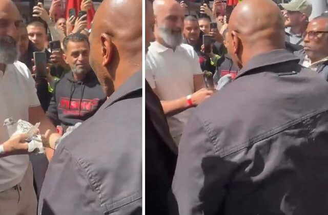 Efsane boksöre güvercin sürprizi