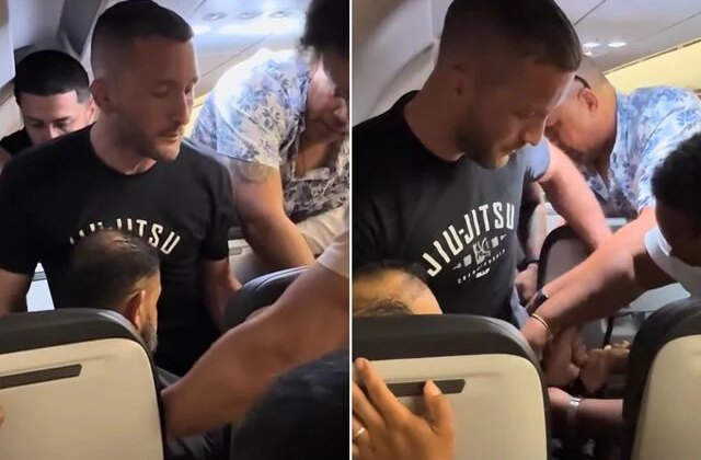 Uçakta dehşet! Acil çıkış kapısını açıp atlamaya çalıştı