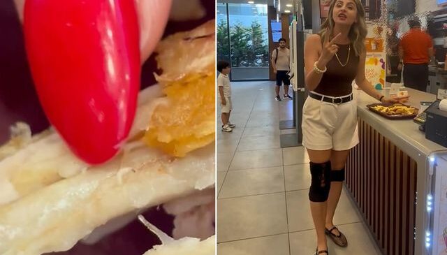 Ünlü fast food zincirinde mide bulandıran olay! Çocuğuna aldığı tavuk kurtlu çıktı