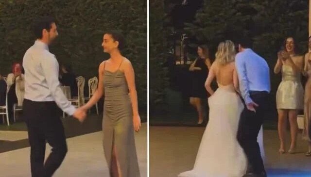 Ünlü oyuncu Aytek Şayan katıldığı düğüne dansıyla damga vurdu