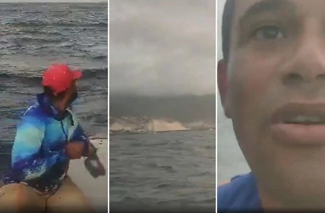 Venezuela’nın yaşadığı yıkım denizin ortasından bile göründü