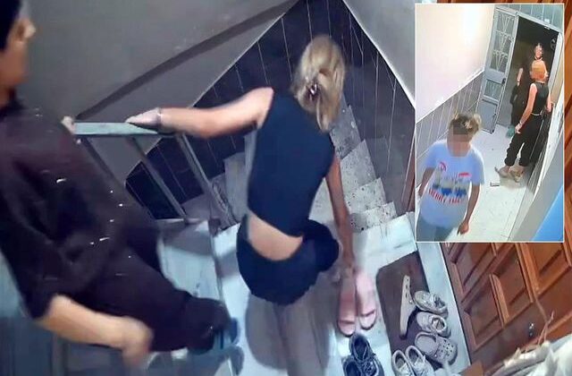 Yaptıkları rezilliği kimse görmüyor sandılar ama kamera kayıttaydı