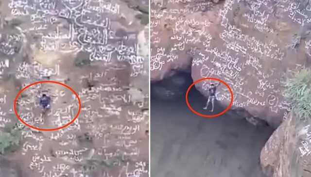 Yemen’in “Örümcek Adam”ı volkan kraterinde can verdi