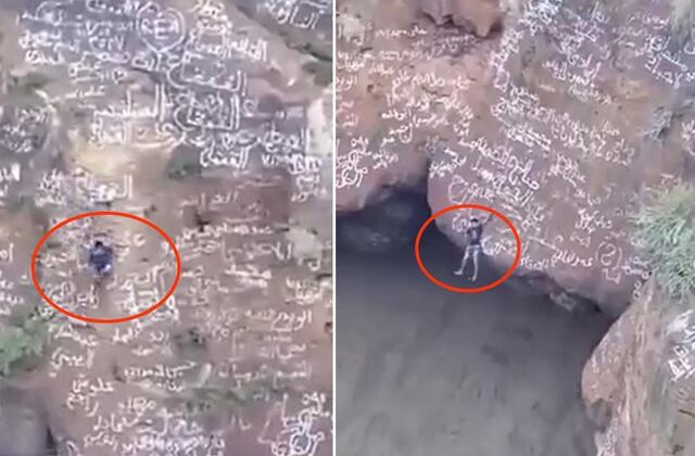 Yemen’in “Örümcek Adam”ı volkan kraterinde can verdi