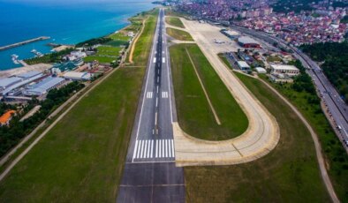 100 milyon ton kaya ile deniz doldurularak Trabzon’a yeni havalimanı inşa edilecek