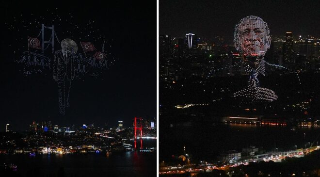 15 Temmuz’un 10. yılında 1500 dronlu ışık gösterisi