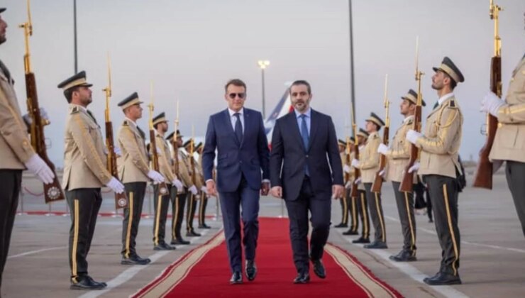 Macron, Esad sonrası Suriye topraklarına ayak basan ilk AB lideri oldu