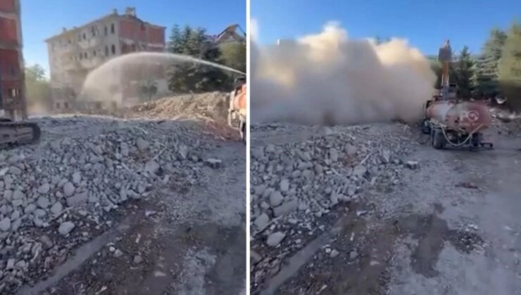 Elazığ’da 5 katlı bina korna sesi ile yıkıldı