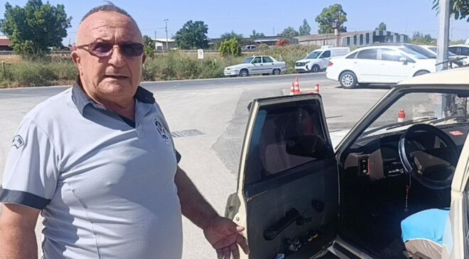 Sıcaktan bunaldı, 1988 model aracına otobüs kliması taktırdı
