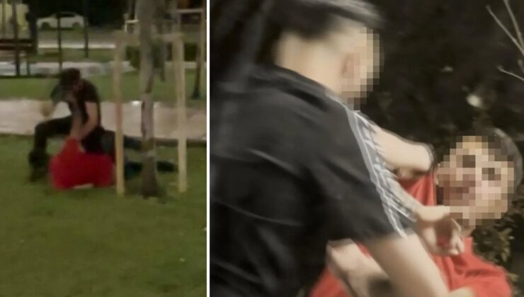 Kavga ettiği arkadaşını defalarca yumrukladı