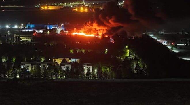 Eskişehir’de TUSAŞ fabrikasında yangın! Alevlere müdahale devam ediyor