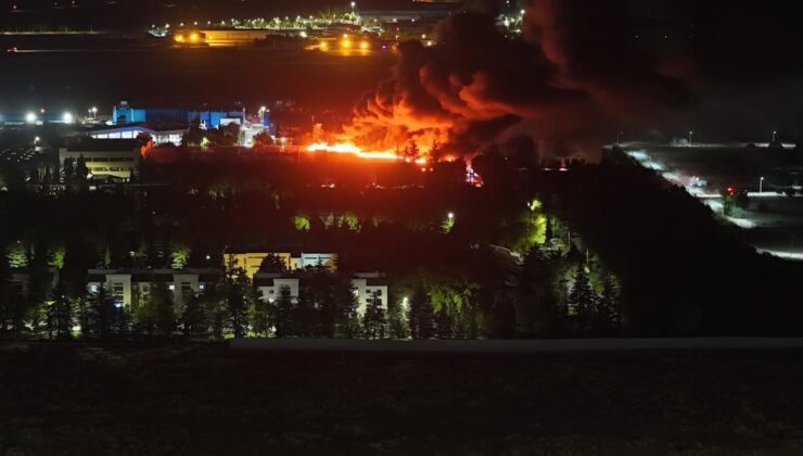 Eskişehir’de TUSAŞ fabrikasında yangın! Alevlere müdahale devam ediyor