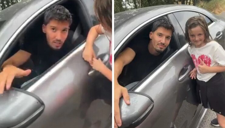Altay Bayındır, önünü kesen minik taraftarla geleceğine dair konuştu