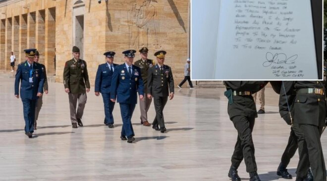 ABD Genelkurmay Başkanı’ndan Anıtkabir ziyareti! İşte Özel Defter’e yazdığı not