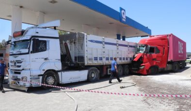 Arı sokması felaketi getirdi: Akaryakıt istasyonuna böyle daldı