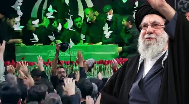 Ali Hamaney’in cenazesi Tahran’da binlerce kişinin önünde
