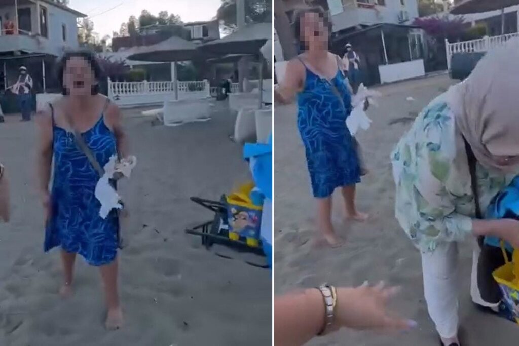 İzmir'de Plajda Tesettürlü Anne ve Kızına Saldıran Şahıs Gözaltına Alındı