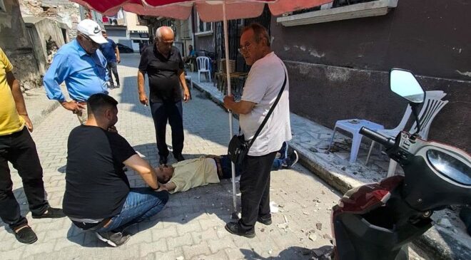 Başına geleceklerden habersiz çay içerken kanlar içinde yerde kaldı