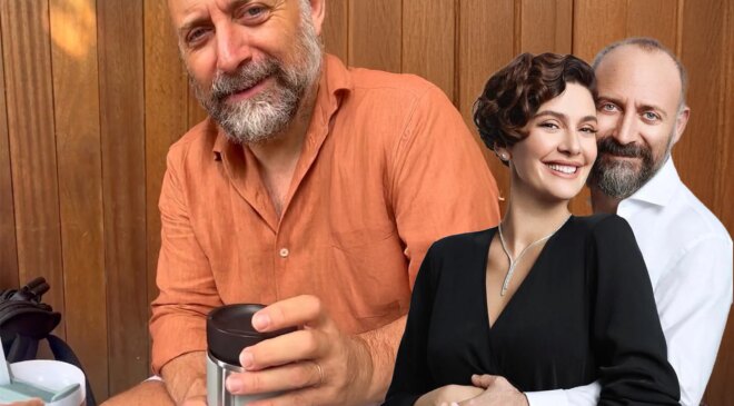 Bergüzar Korel eşi Halit Ergenç’i paylaştı: Her yere litrelerce sıvı ile gidiyoruz