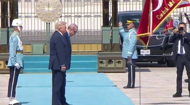 Beştepe’de Trump’a resmi tören