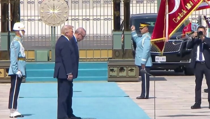 Beştepe’de Trump’a resmi tören