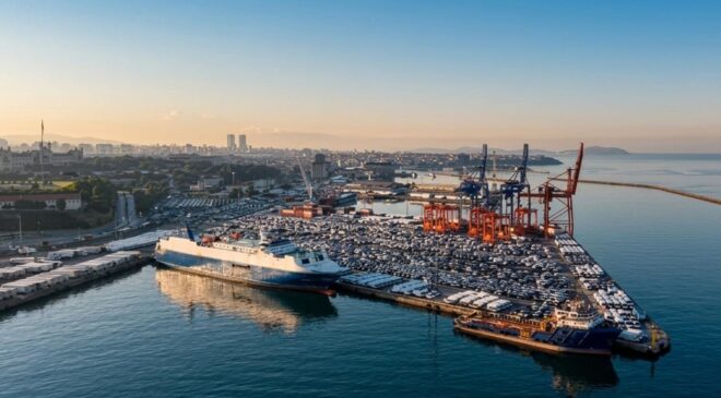 Binlerce sıfır otomobil Türkiye’ye geldi: Haydarpaşa Limanı’nda bekliyorlar
