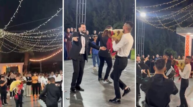 Arkadaşına verdiği düğün hediyesi şaşkınlık yarattı: Davetliler hem şaşırdı hem güldü