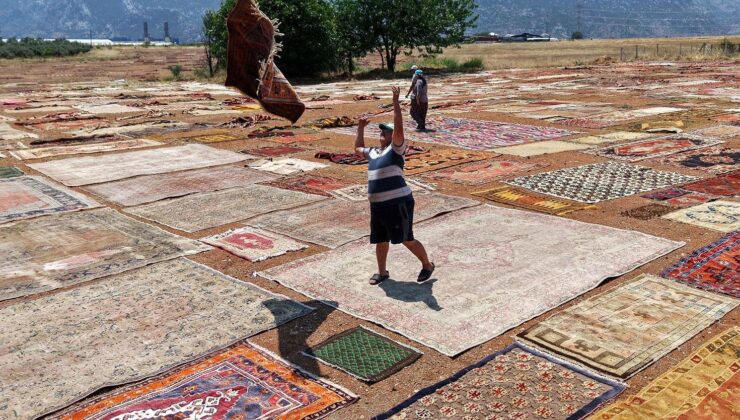Eski halılar Antalya’nın güneşinde değer kazanıyor, 5 bin dolara alıcı buluyor