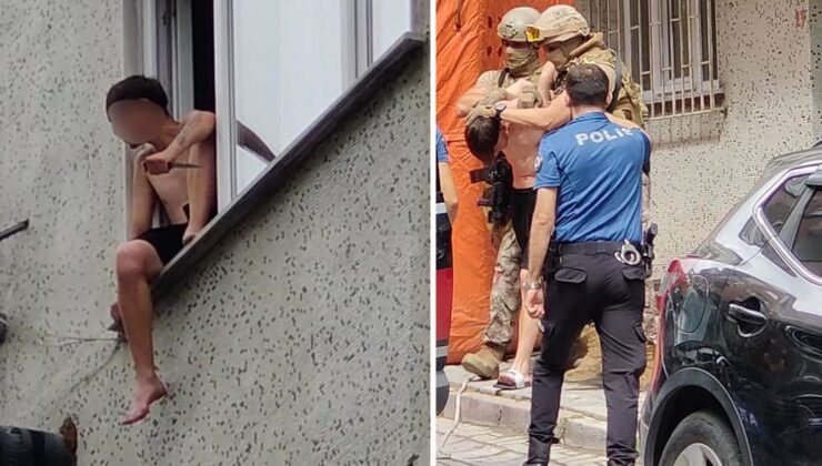 Sultangazi’de ailesini bıçakla rehin aldı, özel harekat kurtardı