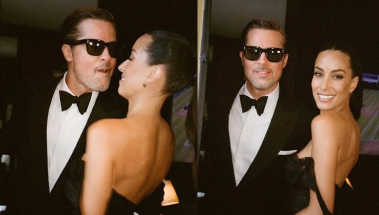 Brad Pitt’ten 29 yaş küçük sevgilisiyle aşk dolu pozlar