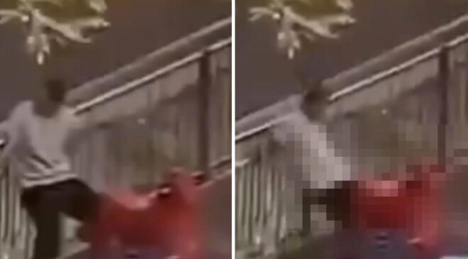 Çocuk parkında sergilenen akılalmaz rezalet sosyal medyada tepki yağmuruna tutuldu