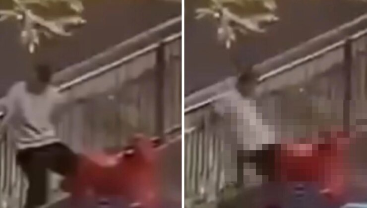 Çocuk parkında sergilenen akılalmaz rezalet sosyal medyada tepki yağmuruna tutuldu